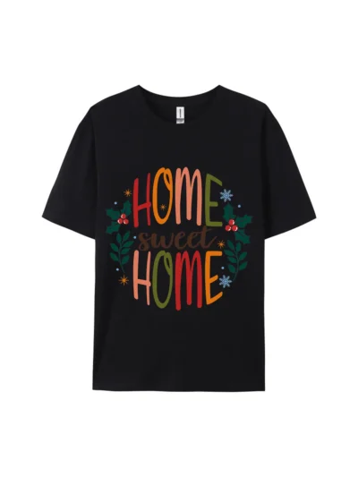 Sweet Home Christmas Graphic Tee For Women Men