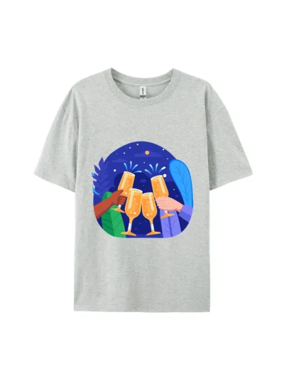 Toasting with Beer Mugs Graphic Tee For Women Men