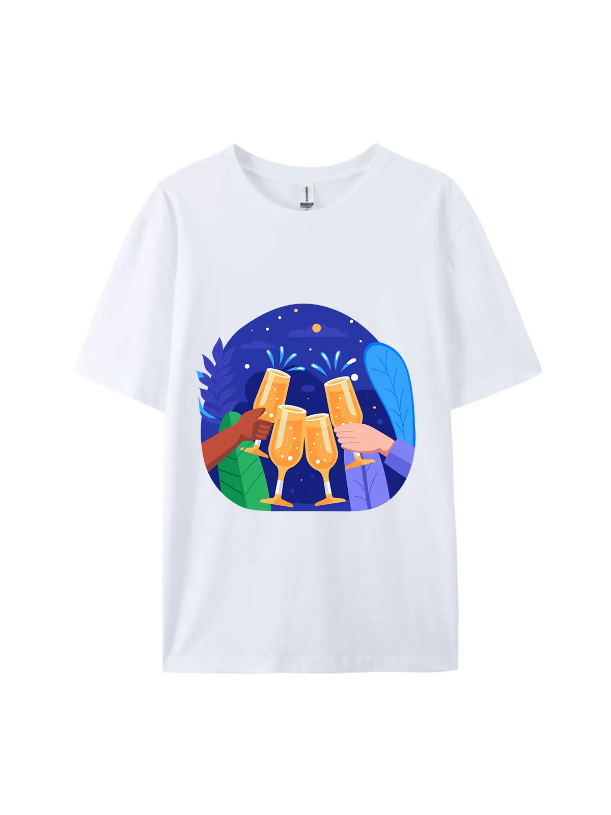 Toasting with Beer Mugs Graphic Tee For Women Men - Image 3