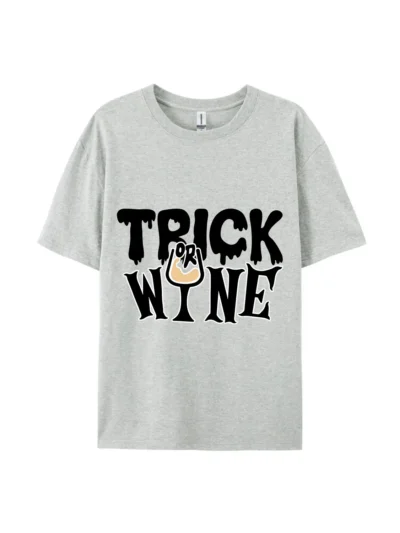 “Trick Or Wine” Halloween Graphic Tee