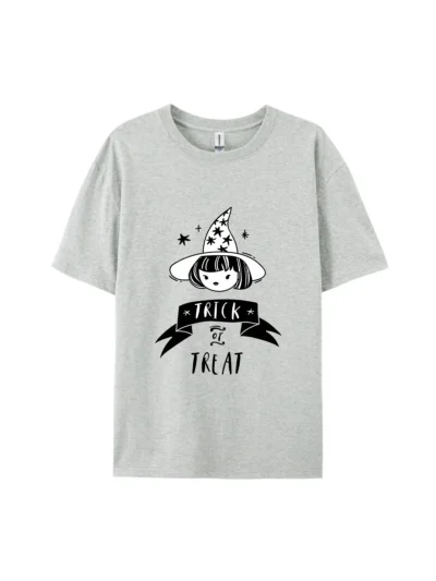 Trick or Treat Witch Girl Graphic Tee