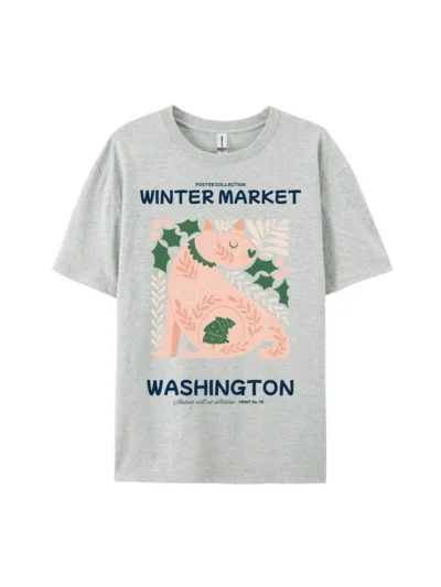 Washington Winter Market Graphic Tee For Women Men
