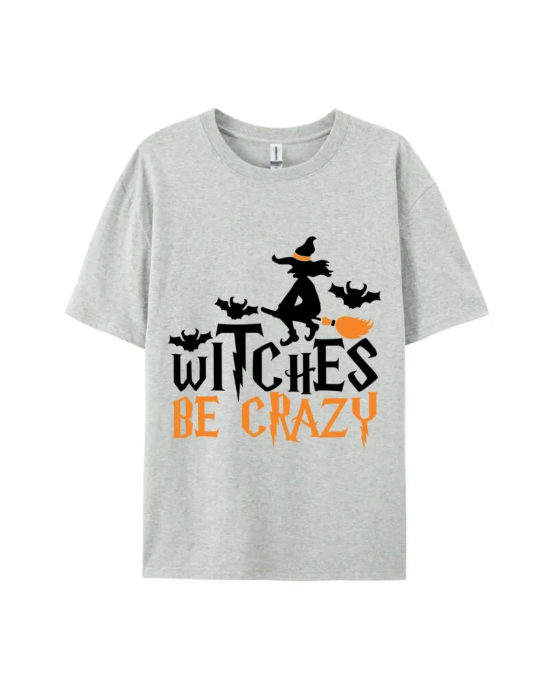 Witches Be Crazy Witch Broom Graphic Tee