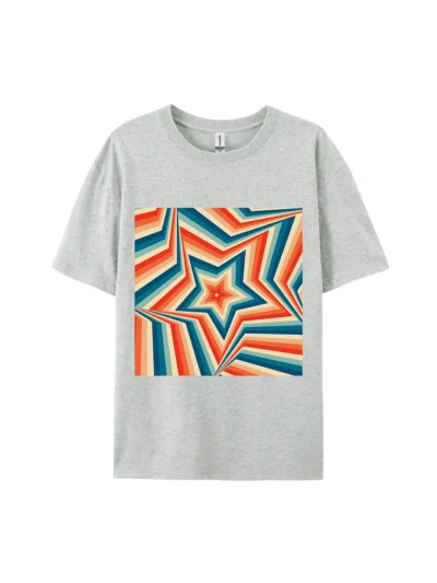 Christmas Colorful Spiral Graphic Tee For Women Men