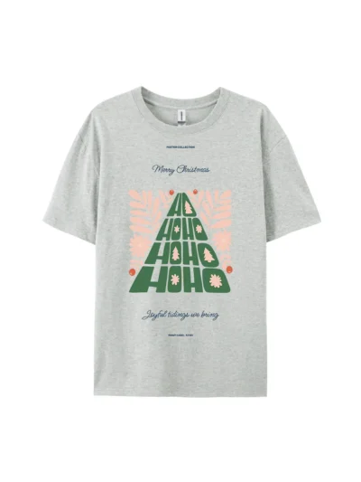 Christmas Ho Ho Ho Graphic Tee For Women Men