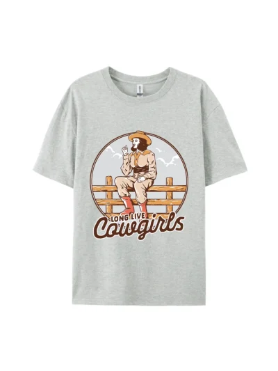LONG LIVE Cowgirls Graphic Tee For Women Men