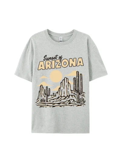 Sunset of ARIZONA Desert Graphic Tee For Women Men