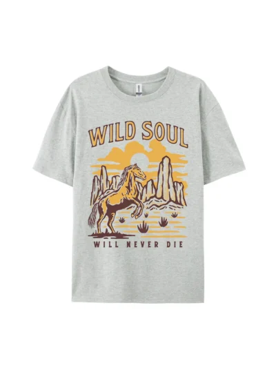 WILD SOUL Will Never Die Graphic Tee For Women Men