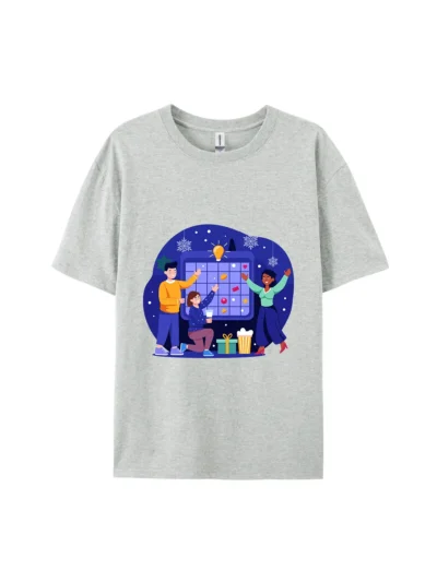 Christmas Advent Calendar Group Graphic Tee For Women Men